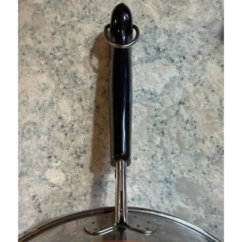 Revere Ware 1801 9” Skillet Copper Clad Frying Pan Clinton, IL 1997 Vintage - Picture 7 of 12